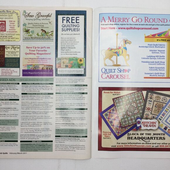 McCalls Quick Quilts Magazine Feb Mar 2011 15 Sewing Patterns & Tips Modern Easy - Picture 11 of 13